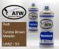 Preview: Audi, Tundra Brown Metallic, LW8Z / S3: 400ml Sprühdose + 400ml Klarlack - Set, von ATW Autoteile West.